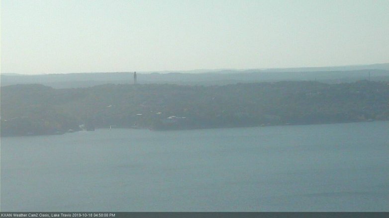 Lake Travis webcam, October 18, 2019 4:00 PM CT
