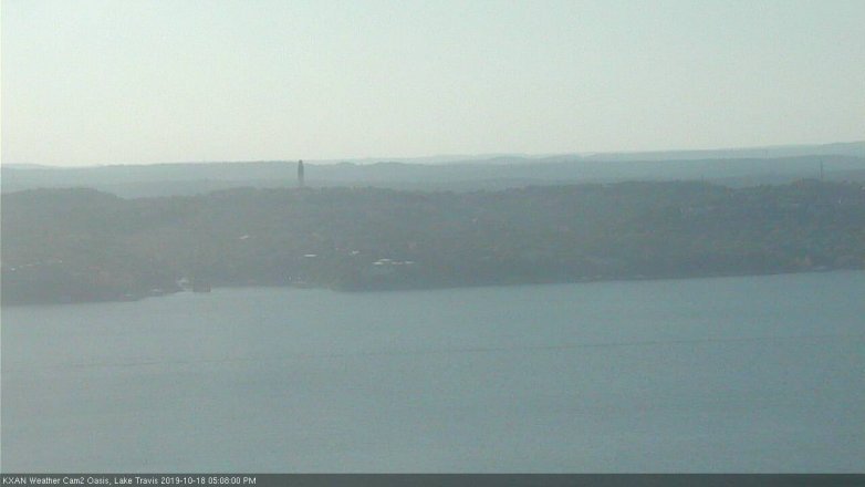 Lake Travis webcam, October 18, 2019 4:10 PM CT