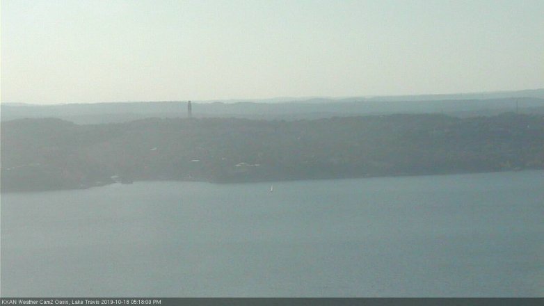 Lake Travis webcam, October 18, 2019 4:20 PM CT
