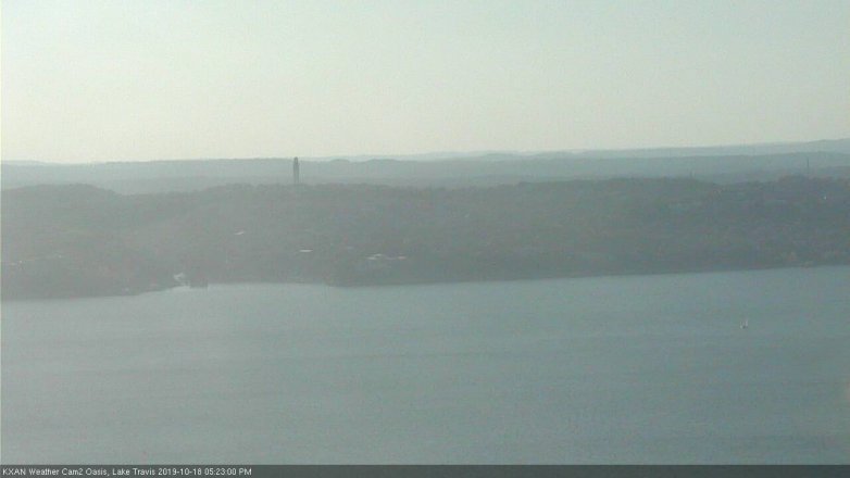 Lake Travis webcam, October 18, 2019 4:25 PM CT