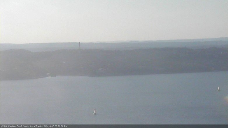 Lake Travis webcam, October 18, 2019 4:30 PM CT