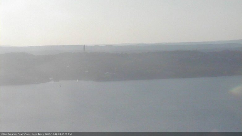 Lake Travis webcam, October 18, 2019 4:40 PM CT