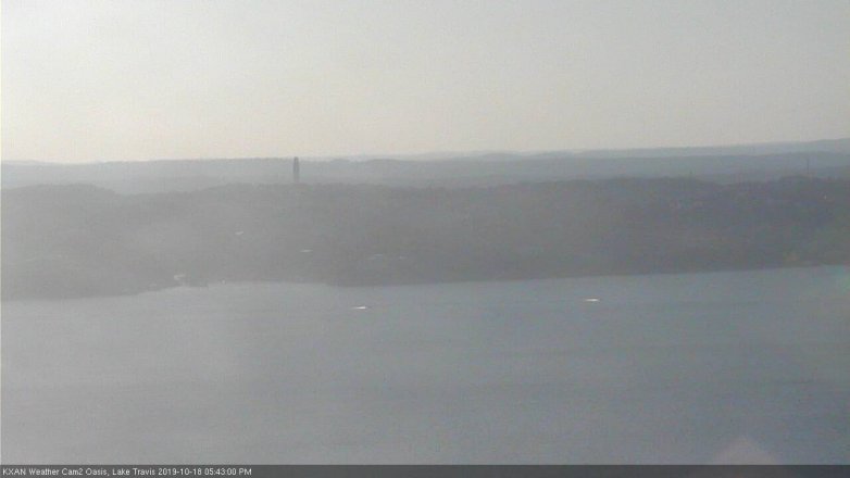 Lake Travis webcam, October 18, 2019 4:45 PM CT