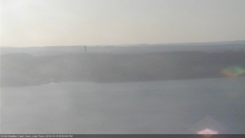 Lake Travis webcam, October 18, 2019 4:55 PM CT