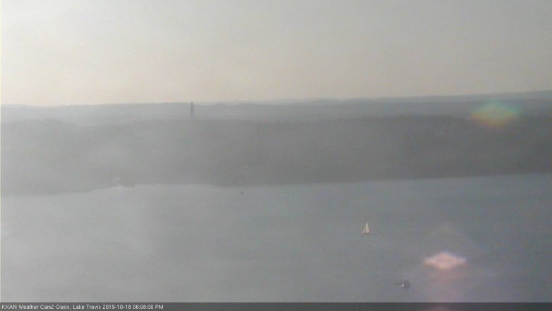 Lake Travis webcam, October 18, 2019 5:10 PM CT