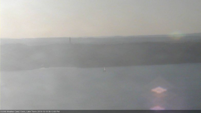 Lake Travis webcam, October 18, 2019 5:15 PM CT