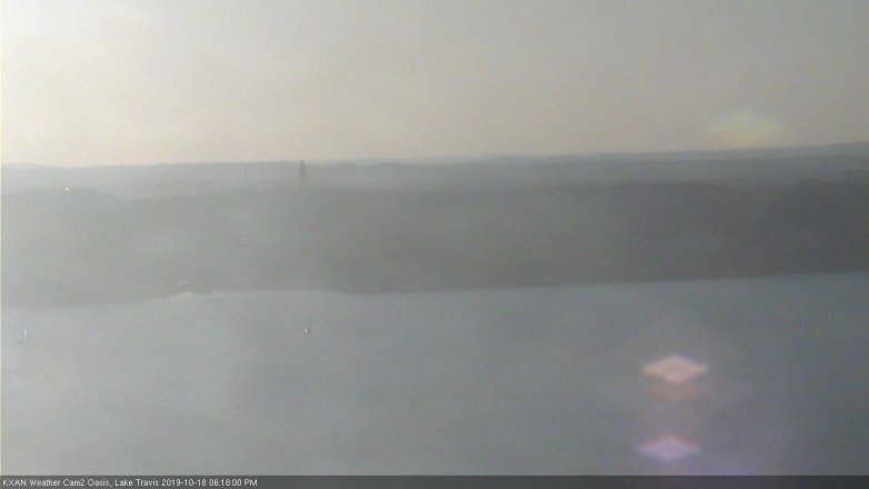 Lake Travis webcam, October 18, 2019 5:20 PM CT