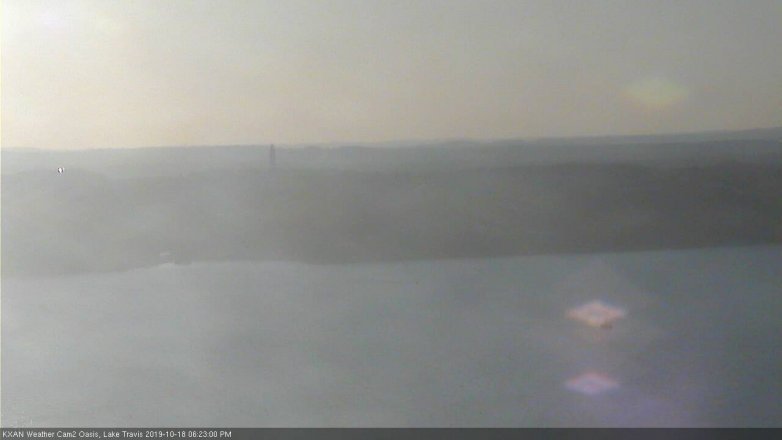Lake Travis webcam, October 18, 2019 5:25 PM CT