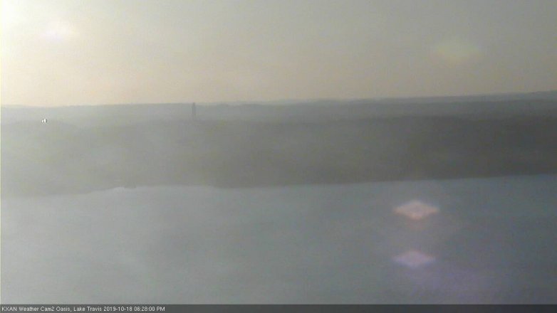 Lake Travis webcam, October 18, 2019 5:30 PM CT