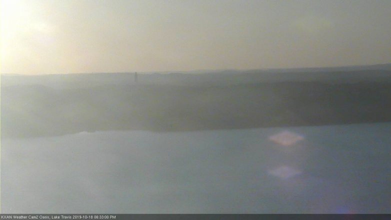 Lake Travis webcam, October 18, 2019 5:35 PM CT