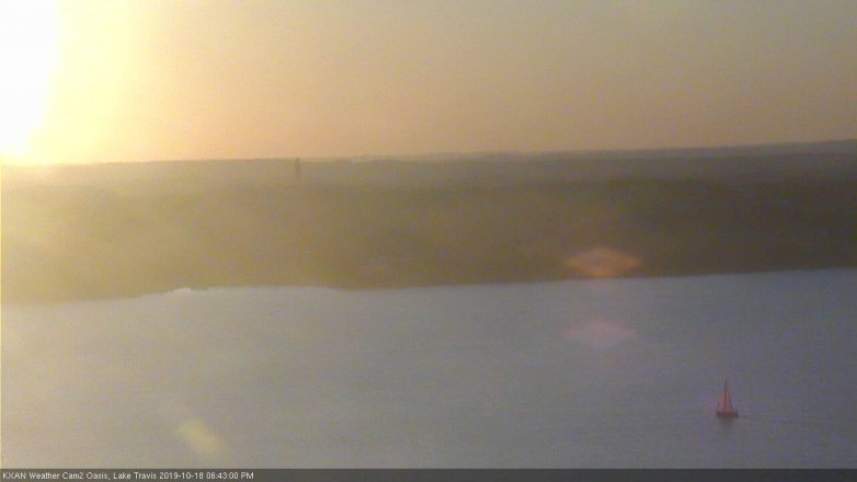 Lake Travis webcam, October 18, 2019 5:45 PM CT