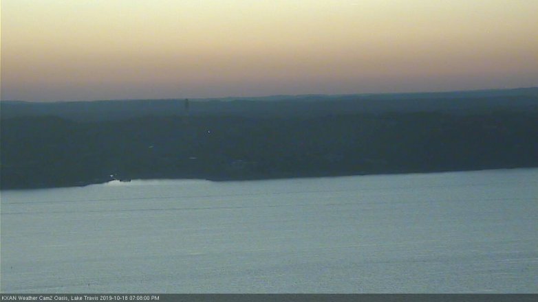 Lake Travis webcam, October 18, 2019 6:10 PM CT