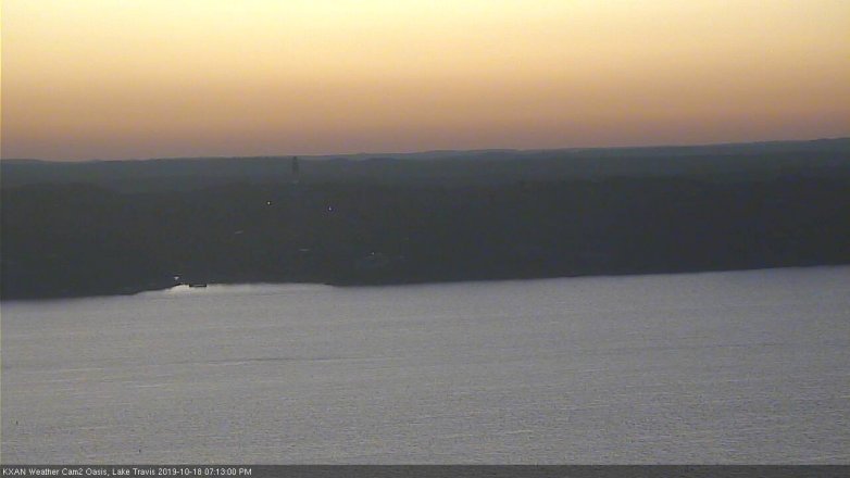 Lake Travis webcam, October 18, 2019 6:15 PM CT