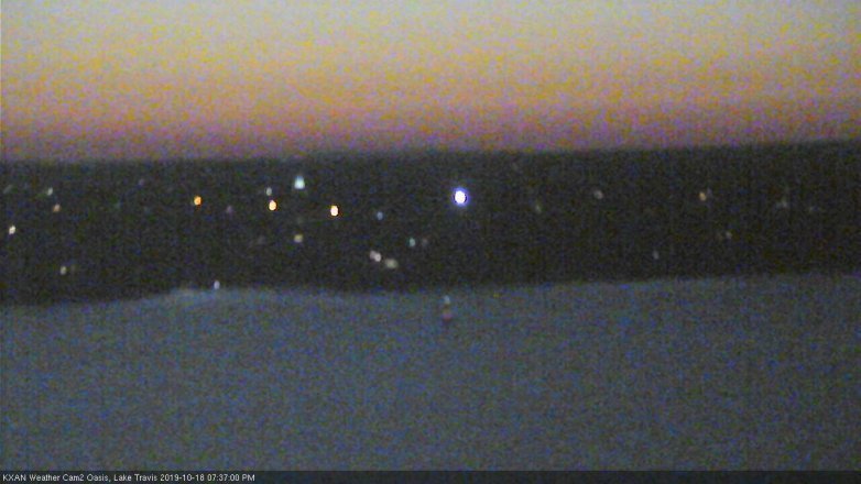 Lake Travis webcam, October 18, 2019 6:40 PM CT