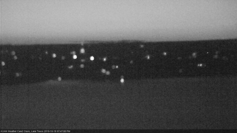 Lake Travis webcam, October 18, 2019 6:50 PM CT