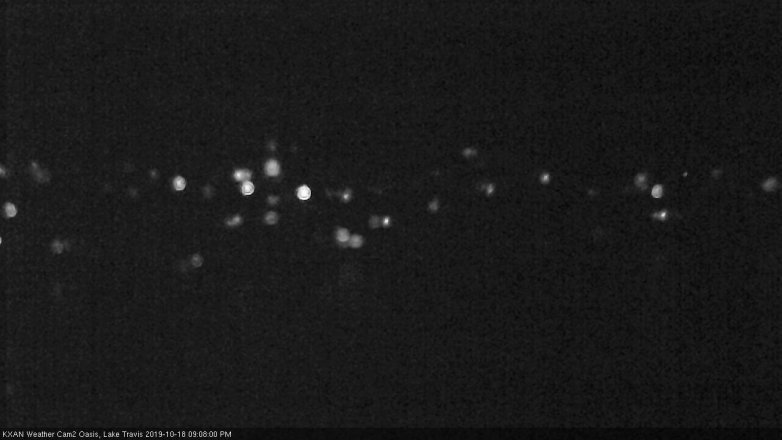 Lake Travis webcam, October 18, 2019 8:10 PM CT