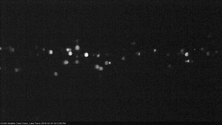 Lake Travis webcam, October 18, 2019 9:15 PM CT