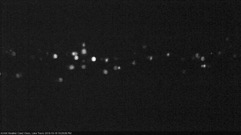 Lake Travis webcam, October 18, 2019 9:30 PM CT