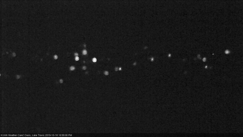 Lake Travis webcam, October 18, 2019 10:00 PM CT