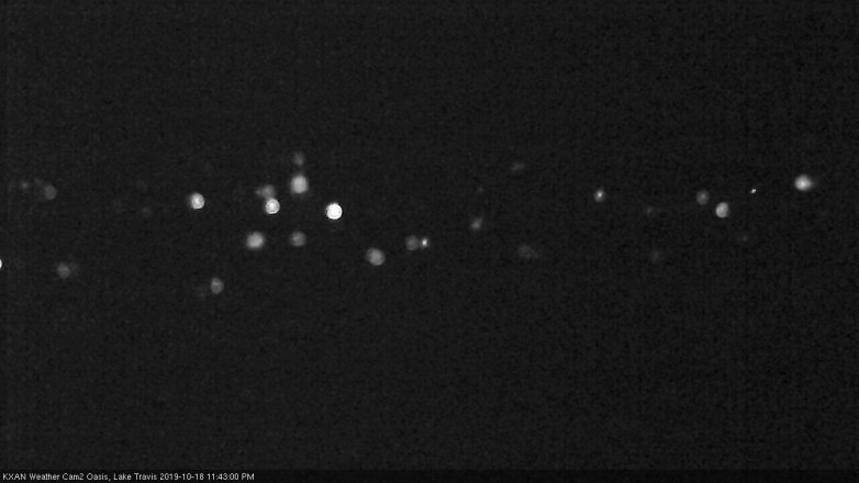 Lake Travis webcam, October 18, 2019 10:45 PM CT