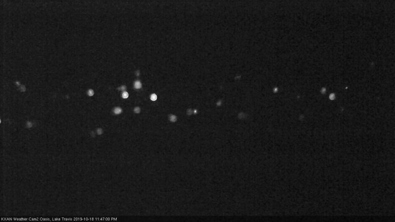 Lake Travis webcam, October 18, 2019 10:50 PM CT