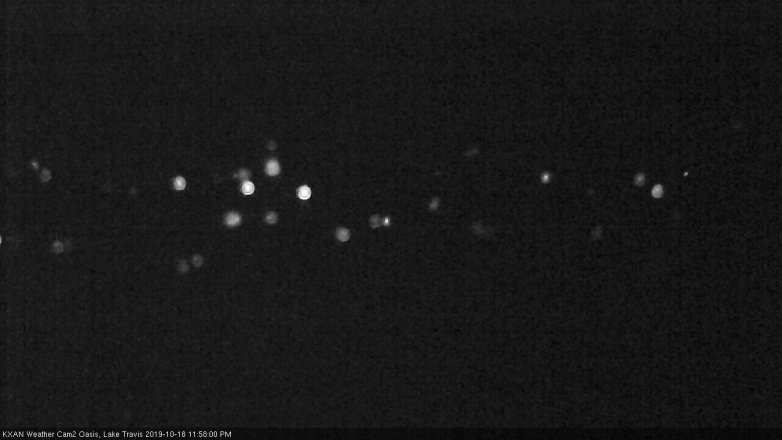 Lake Travis webcam, October 18, 2019 11:00 PM CT