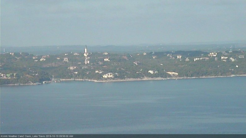 Lake Travis webcam, October 19, 2019 9:00 AM CT