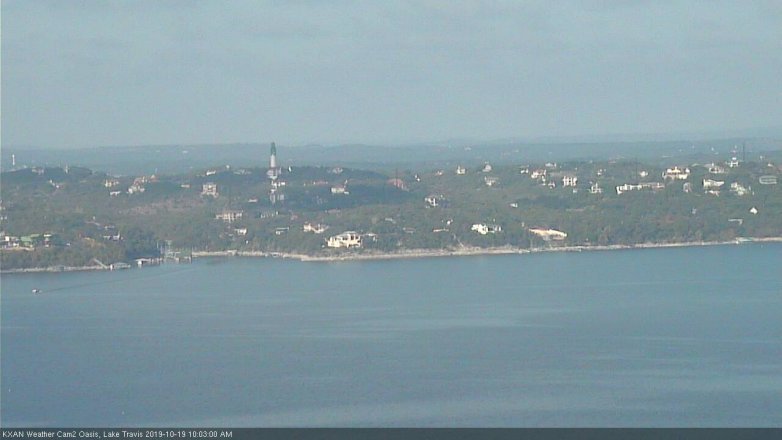 Lake Travis webcam, October 19, 2019 9:05 AM CT