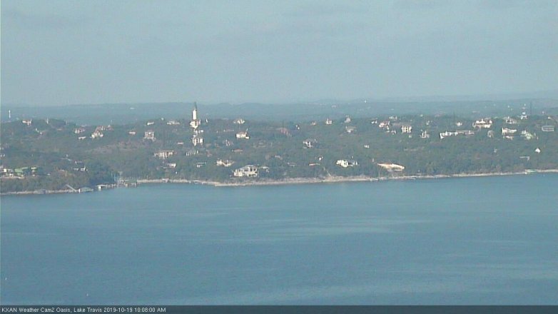 Lake Travis webcam, October 19, 2019 9:10 AM CT