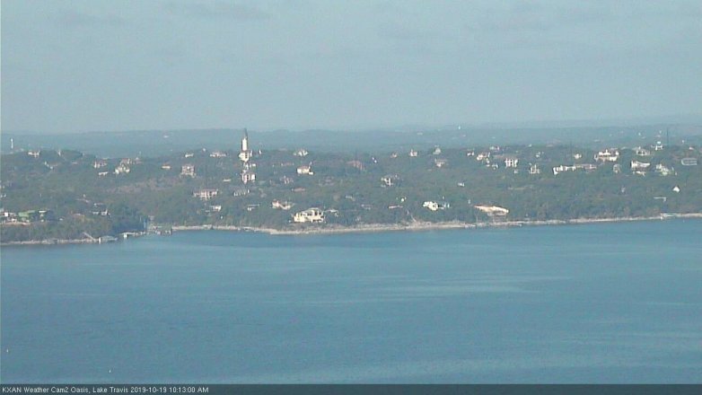 Lake Travis webcam, October 19, 2019 9:15 AM CT