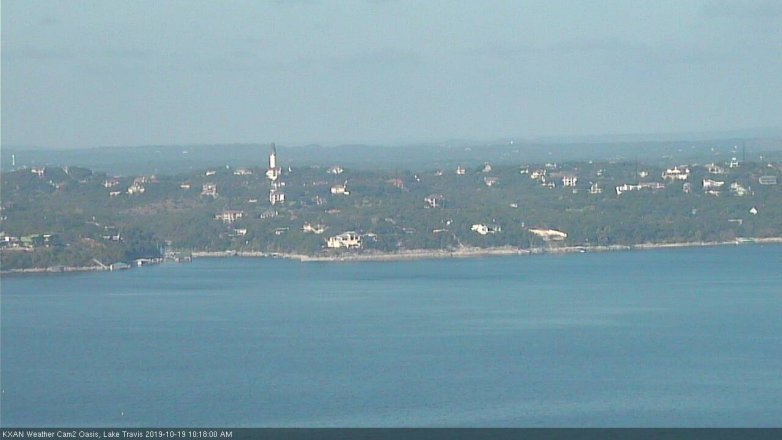 Lake Travis webcam, October 19, 2019 9:20 AM CT