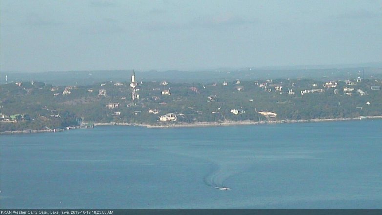 Lake Travis webcam, October 19, 2019 9:25 AM CT