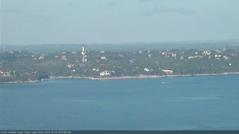Lake Travis webcam, October 19, 2019 9:40 AM CT