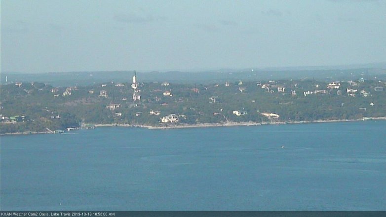 Lake Travis webcam, October 19, 2019 9:55 AM CT