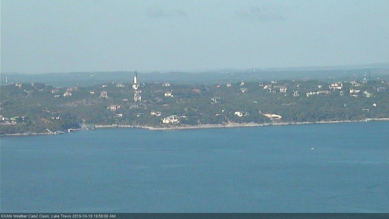 Lake Travis webcam, October 19, 2019 10:00 AM CT