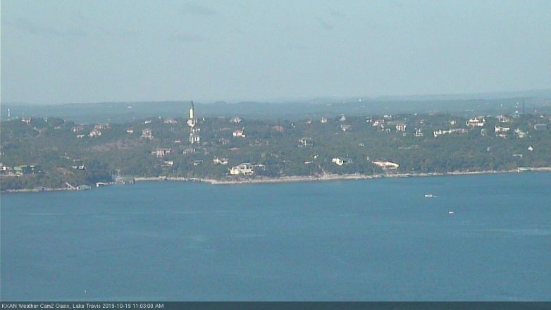 Lake Travis webcam, October 19, 2019 10:05 AM CT