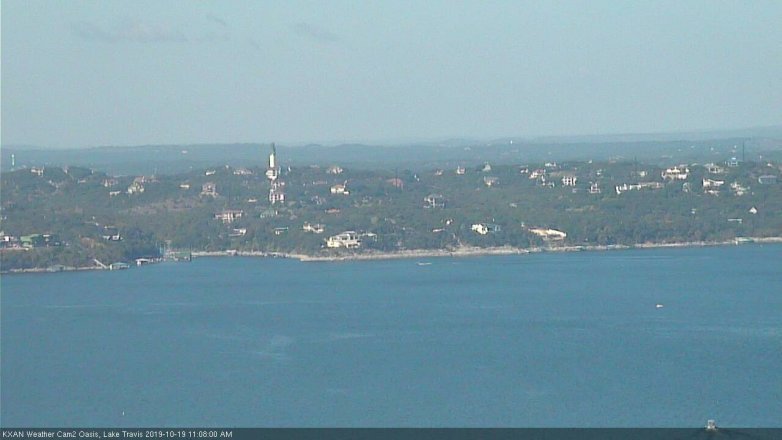 Lake Travis webcam, October 19, 2019 10:10 AM CT