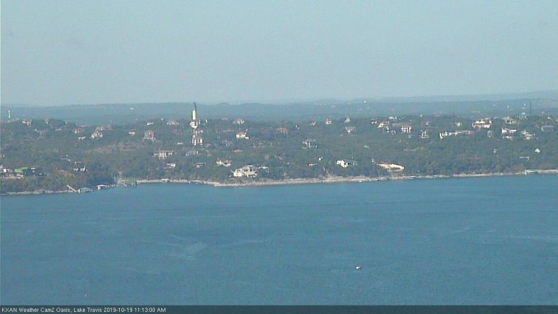 Lake Travis webcam, October 19, 2019 10:15 AM CT