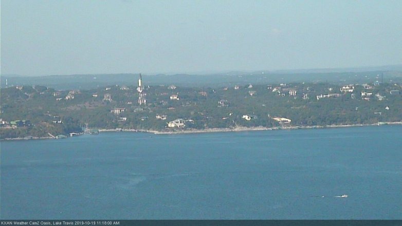Lake Travis webcam, October 19, 2019 10:20 AM CT