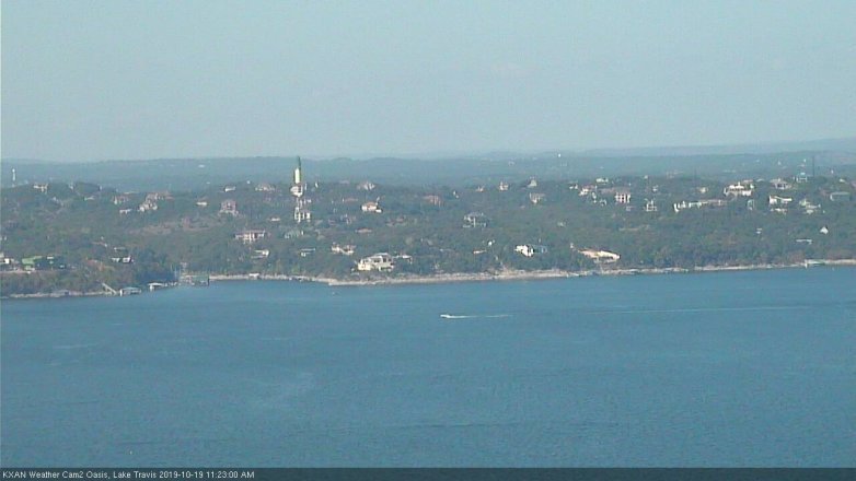 Lake Travis webcam, October 19, 2019 10:25 AM CT
