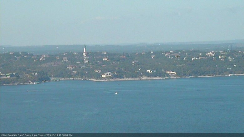 Lake Travis webcam, October 19, 2019 10:35 AM CT