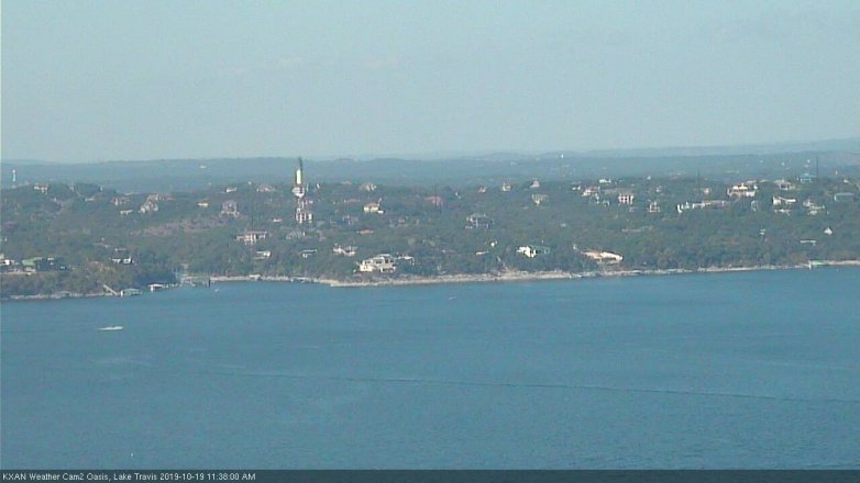 Lake Travis webcam, October 19, 2019 10:40 AM CT