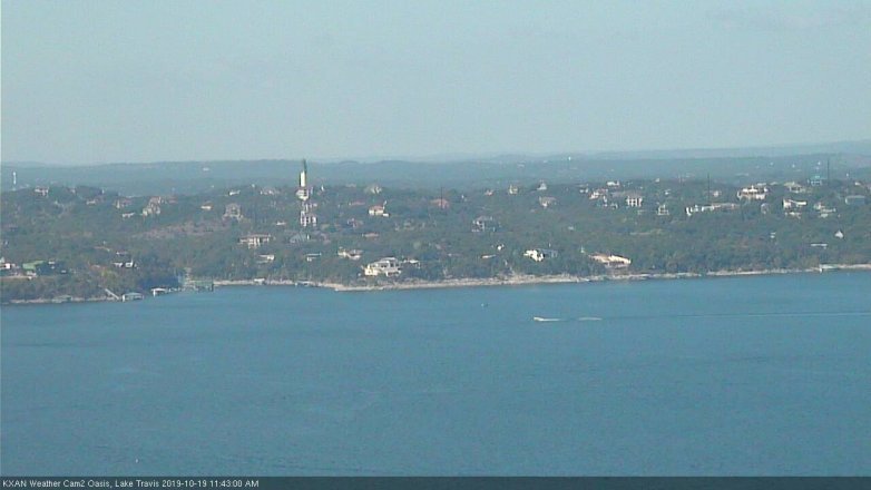 Lake Travis webcam, October 19, 2019 10:45 AM CT