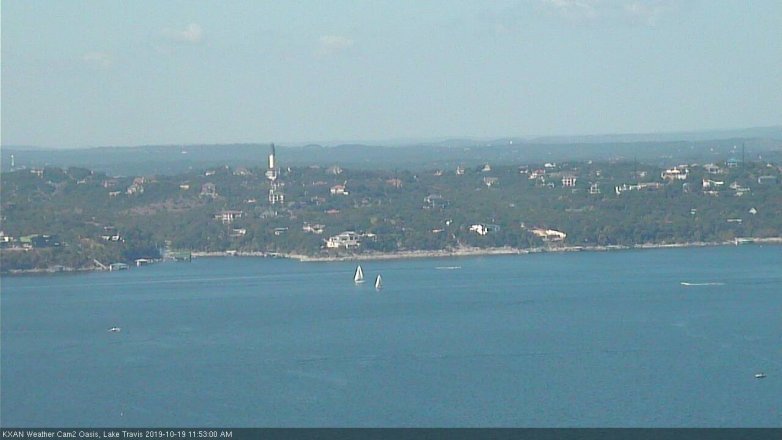 Lake Travis webcam, October 19, 2019 10:55 AM CT