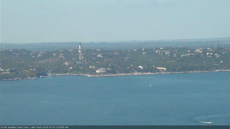 Lake Travis webcam, October 19, 2019 11:00 AM CT
