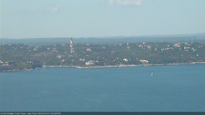 Lake Travis webcam, October 19, 2019 11:05 AM CT