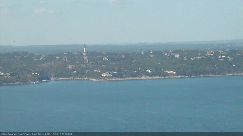 Lake Travis webcam, October 19, 2019 11:10 AM CT