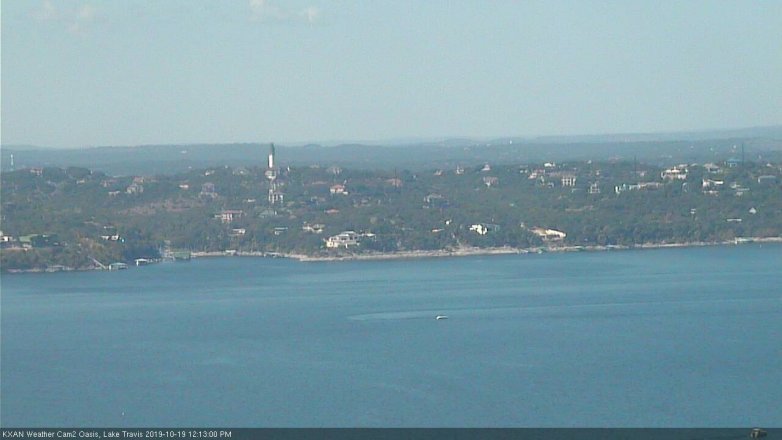 Lake Travis webcam, October 19, 2019 11:15 AM CT