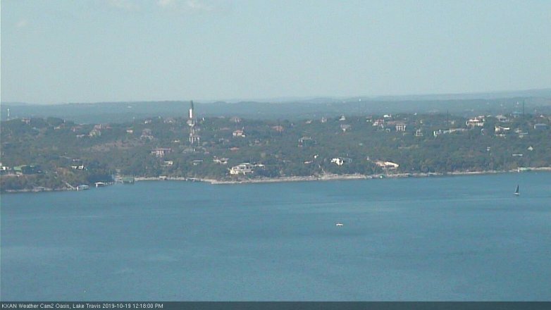 Lake Travis webcam, October 19, 2019 11:20 AM CT