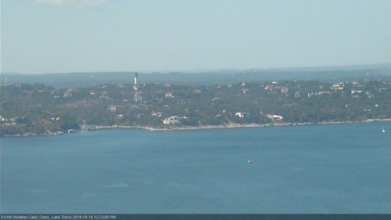 Lake Travis webcam, October 19, 2019 11:25 AM CT